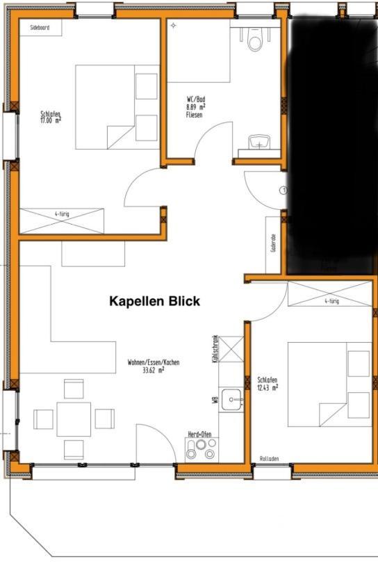 Kapellenhof Ferienwohnungen 特里贝格 外观 照片